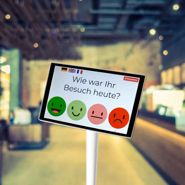 Feedback-Terminal mit Touchscreen
