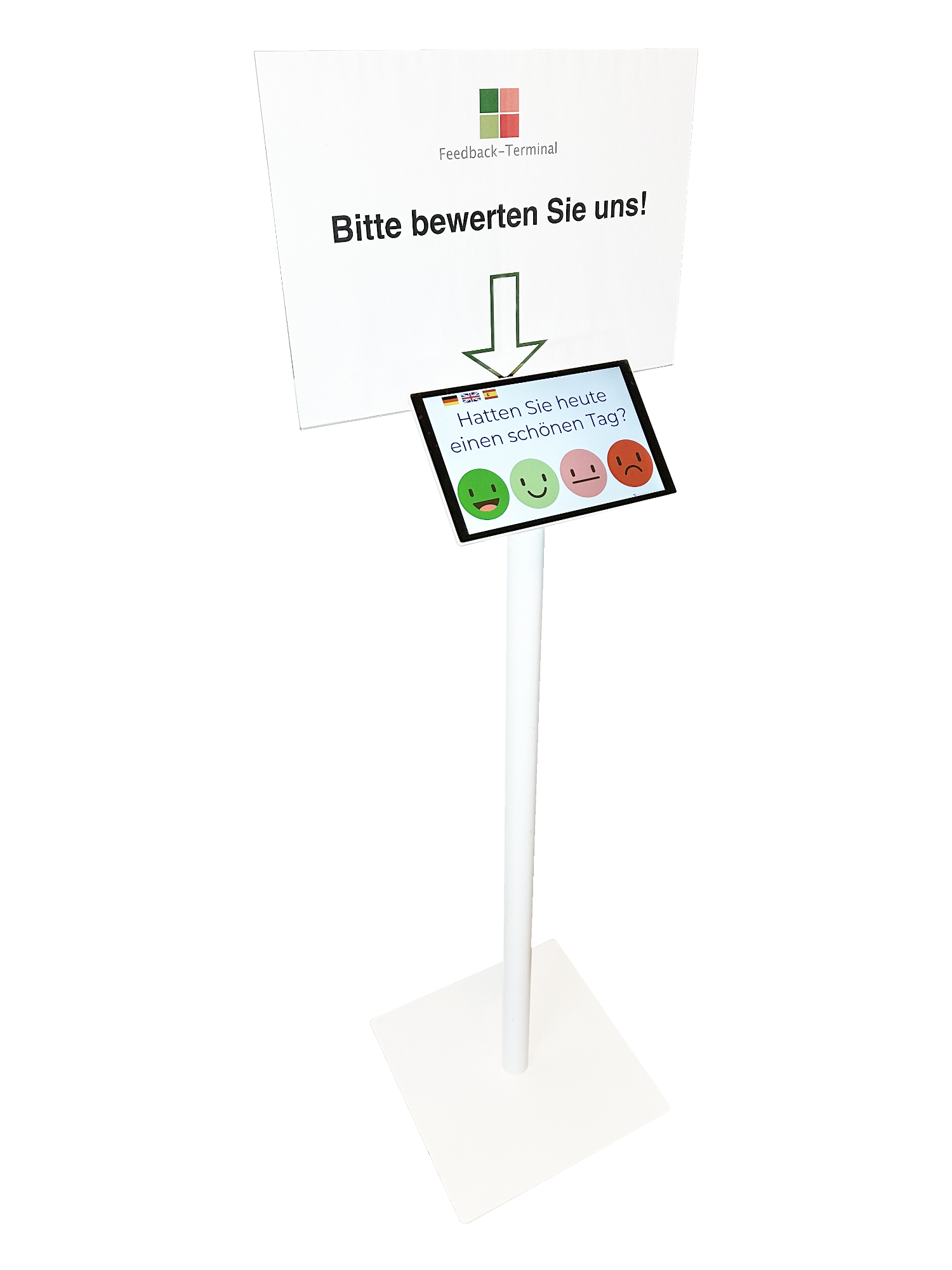 Feedback-Terminal mit A3 Wechselrahmen